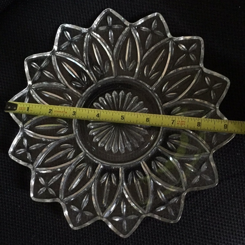 Federal Glass Company Starburst 14 Point Platter - Picture 7 of 9